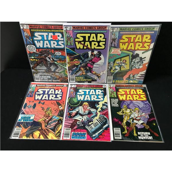 LOT OF 6 STAR WARS COMICS (MARVEL COMICS)
