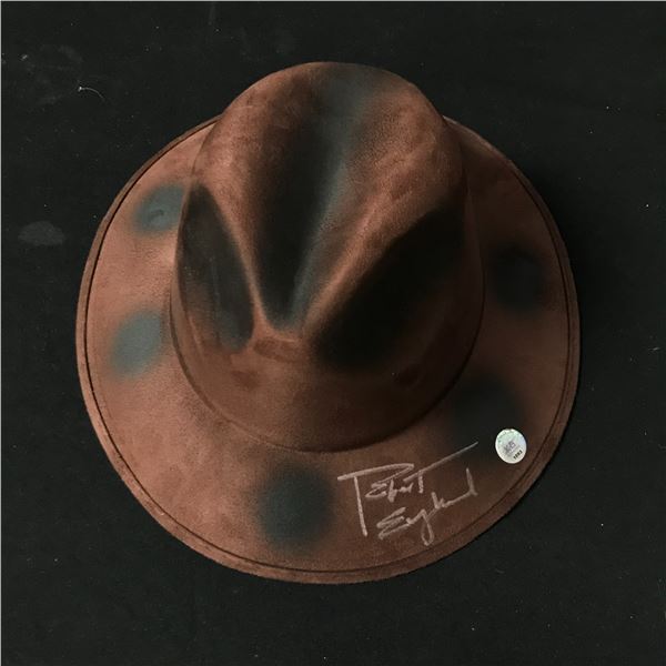 ROBERT ENGLUND SIGNED  FREDDY KRUGER  REPLICA HAT (KB AUTHENTICS COA)