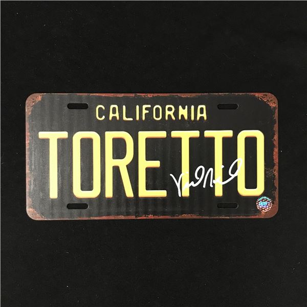 VIN DIESEL SIGNED FAST AND THE FURIOUS "TORETTO" CALIFORNAI LICENSE PLATE (KB AUTHENTICS COA)