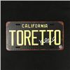 Image 1 : VIN DIESEL SIGNED FAST AND THE FURIOUS "TORETTO" CALIFORNAI LICENSE PLATE (KB AUTHENTICS COA)