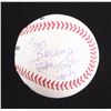 Image 1 : TOM BERENGER SIGNED "JAKE TAYLOR" BASEBALL FROM MAJOR LEAGUE (JSA COA)