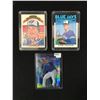 Image 1 : LOT OF 3 TORONTO BLUE JAYS TRADING CARDS - 2 SIGNED