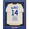 Image 1 : ERNIE BANKS SIGNED CHICAGO CUBS CAREER JERSEY (PSA COA)