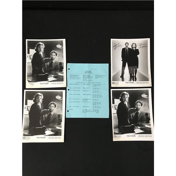 LOT OF AUTOGRAPHED X FILES MEMORIBILIA