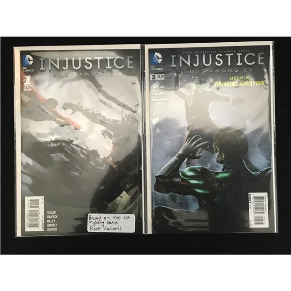 DC COMICS INJUSTICE NO.1 AND NO.2