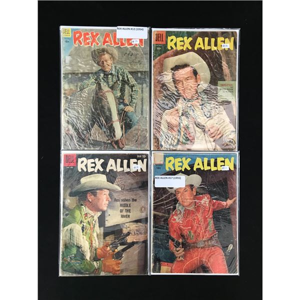 LOT OF 4 REX ALLEN COMICS (DELL COMICS)