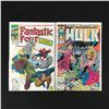 Image 1 : LOT OF 2 COMICS: THE FANTASTIC FOUR #348 AND THE INCREDIBLE HULK |#347 (MARVEL COMICS)