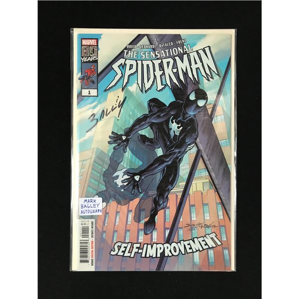 AUTOGRAPHED MARK BAGLEY THE SENSATIONAL SPIDERMAN NO.1