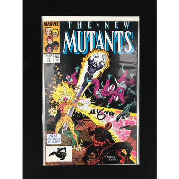 AUTOGRAPHED MIKE MIGNOLA THE NEW MUTANTS NO.54