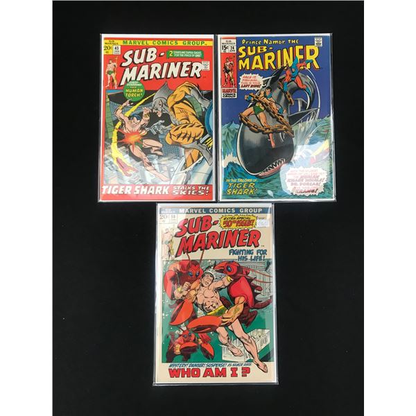 LOT OF 3 SUB-MARINER COMICS (MARVEL COMICS)