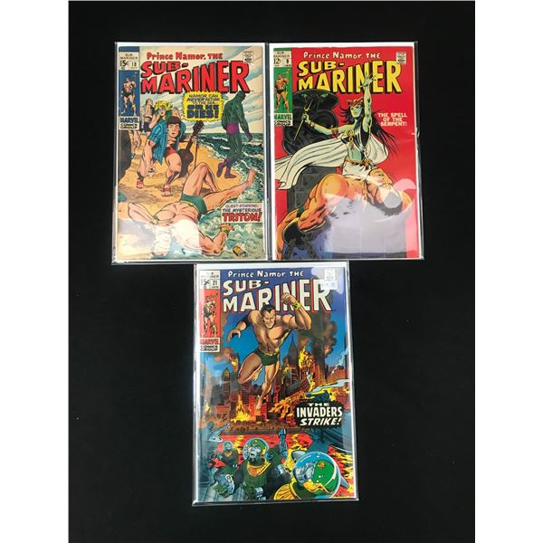 LOT OF 3 SUB-MARINER COMICS (MARVEL COMICS)