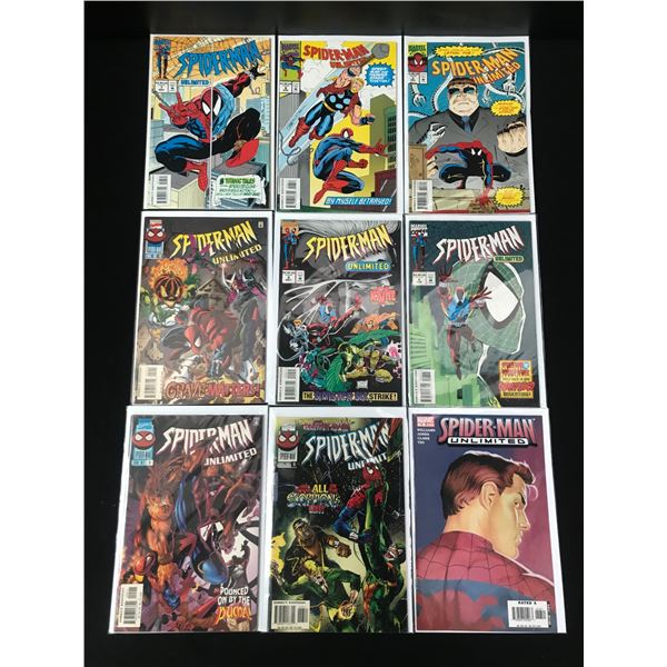 LOT OF 9 SPIDERMAN COMICS (MARVEL COMICS)