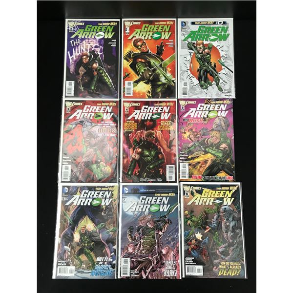 LOT OF 9 GREEN ARROW COMICS (DC COMICS)