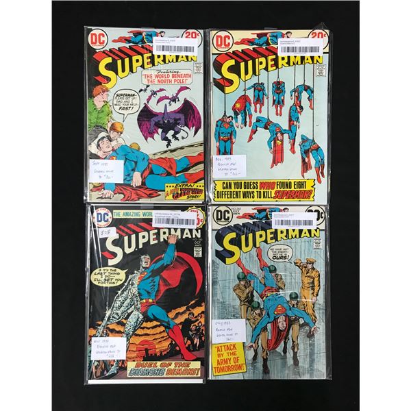 LOT OF 4 SUPERMAN COMICS (MARVEL COMICS(