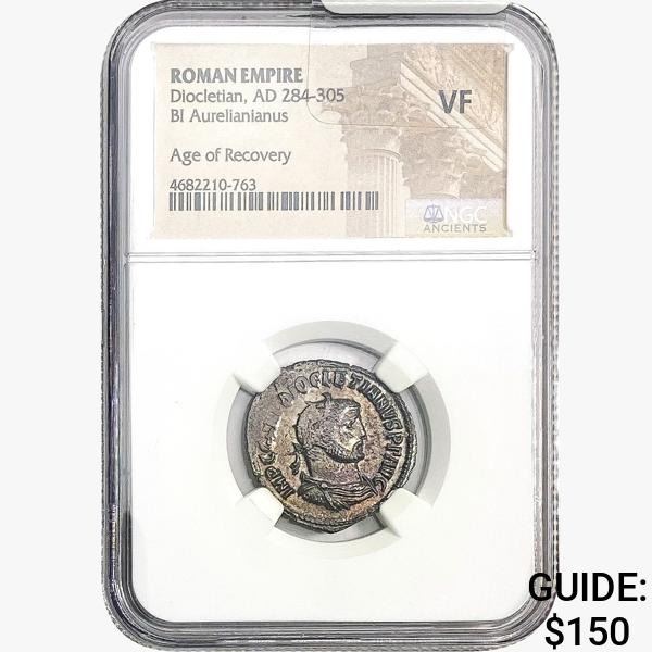 Roman Diocletian, AD 284-305 BI Aurelianianus