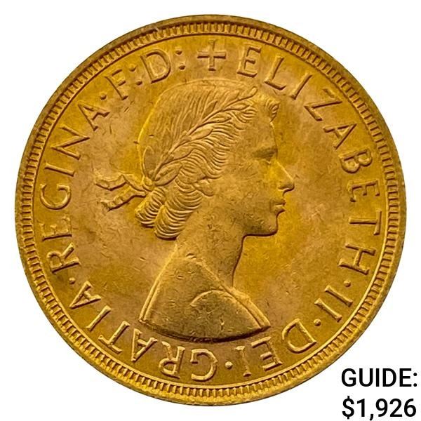 1959 England .2354oz Gold Sovereign