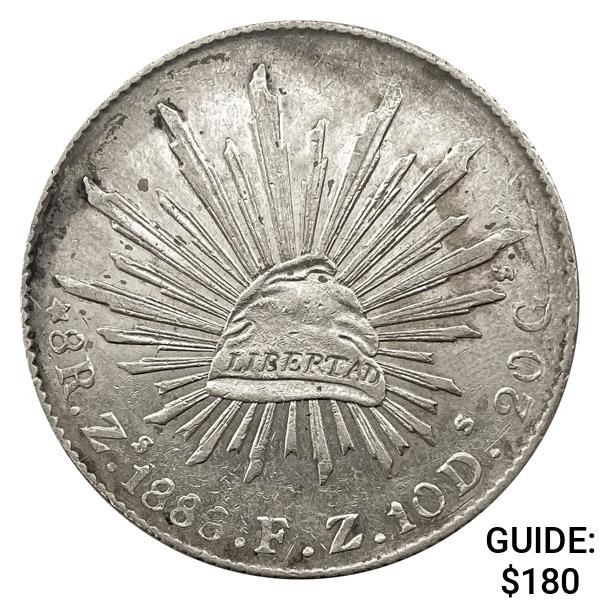 1888Zs FZ Mexico Silver 8 Reales