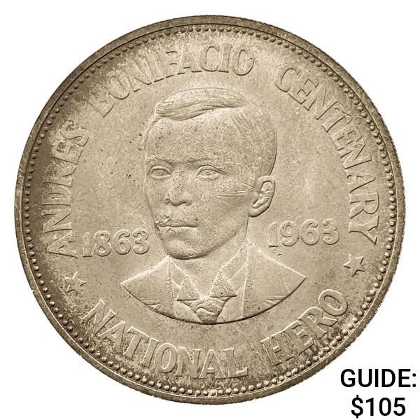 1963 Cuba .7734oz Silver Peso