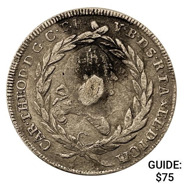 1785 Bavaria Silver 20 Kreuzer