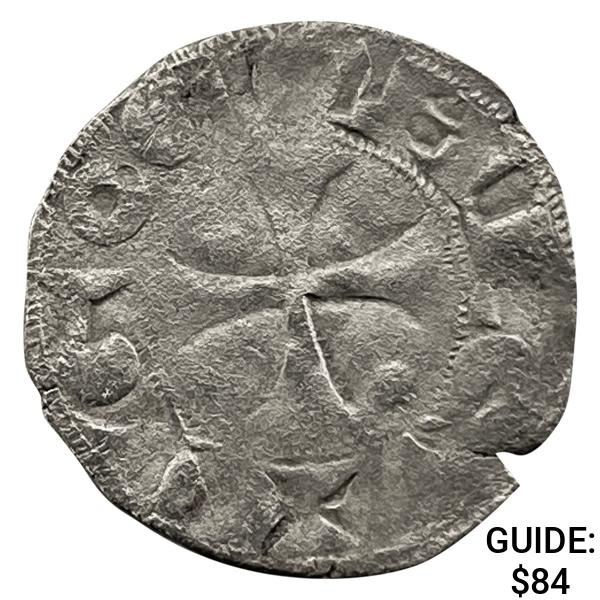 1170-1245 France Crusades Silver Denier