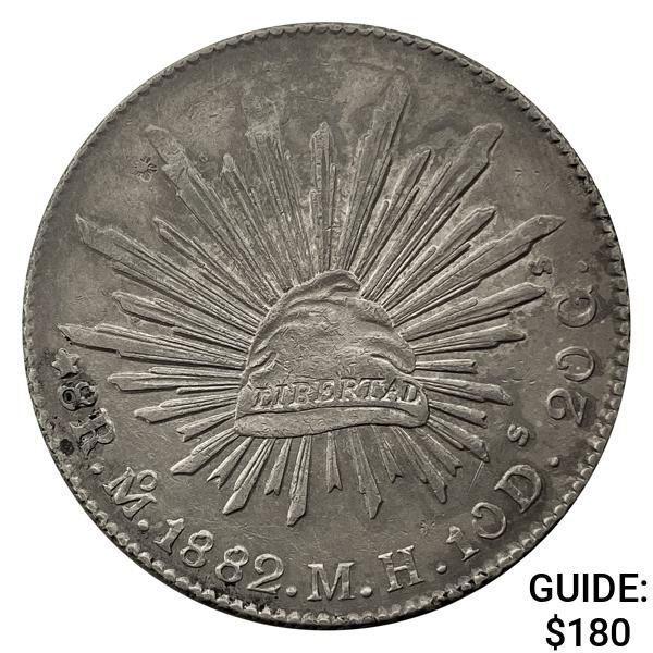 1882Mo MH Mexico Silver 8 Reales