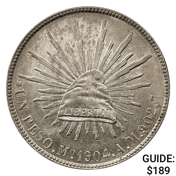 1902Mo AM Mexico Silver Peso