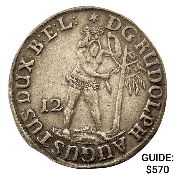 1677 German States Silver 12 Mariengroschen