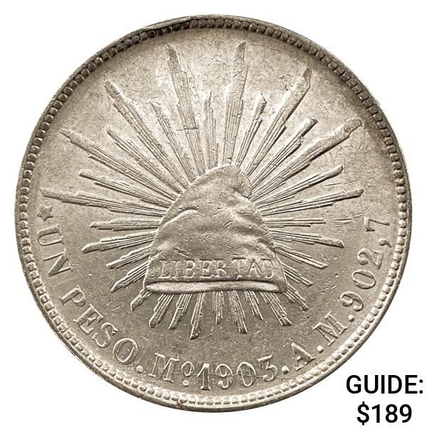 1903Mo AM Mexico Silver Peso