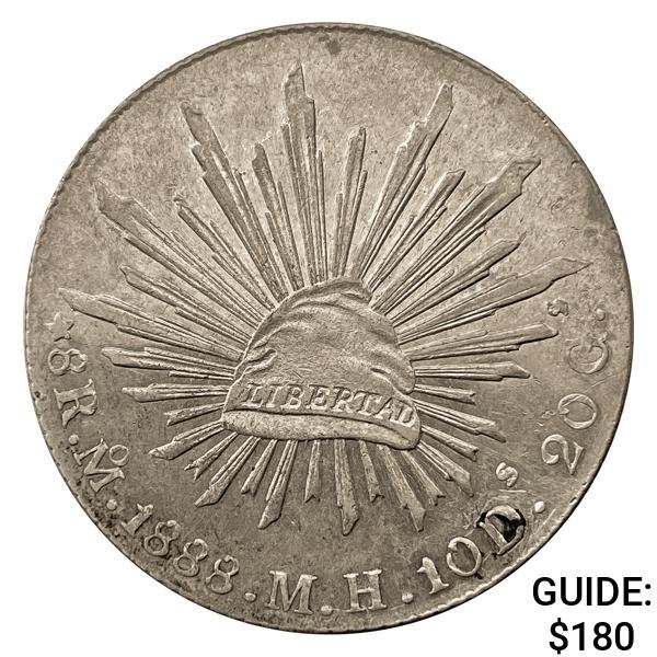 1888Mo MH Mexico Silver 8 Reales