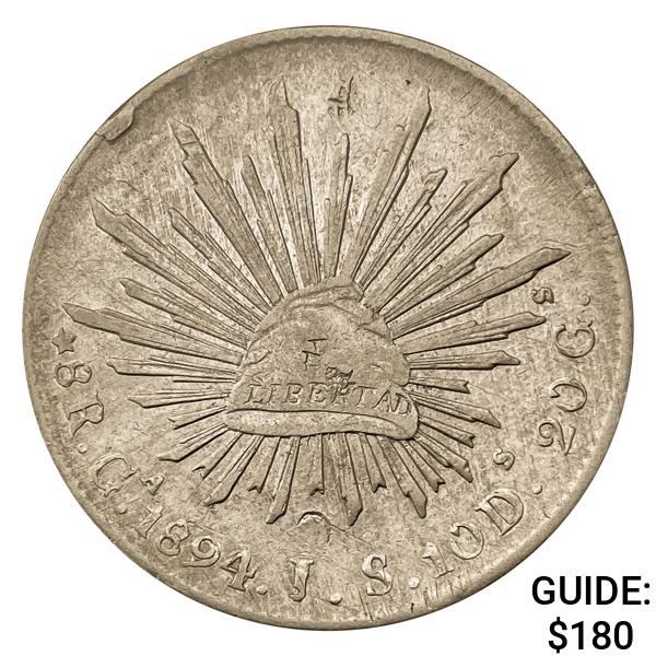 1894Ga JS Mexico Silver 8 Reales
