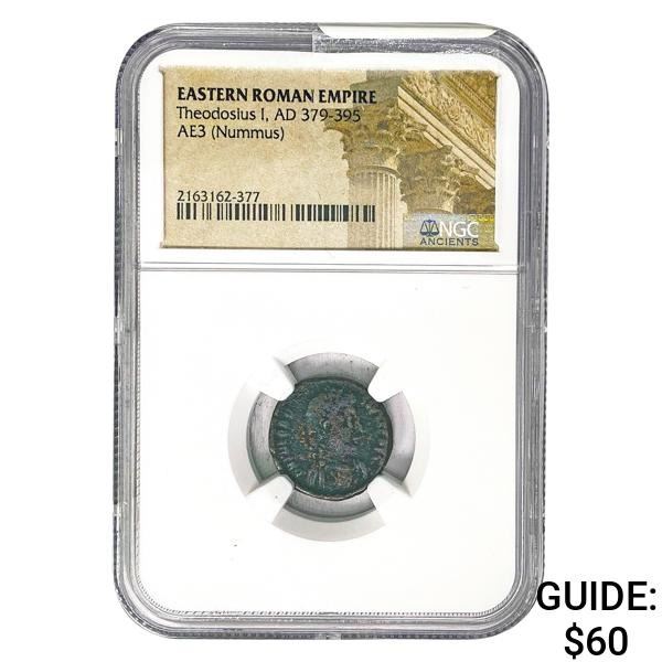 East Roman Theodosius I, AD 379-395 AE3 Nummus