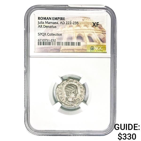 Roman Julia Mamaea, AD 222-235 Silver Denarius