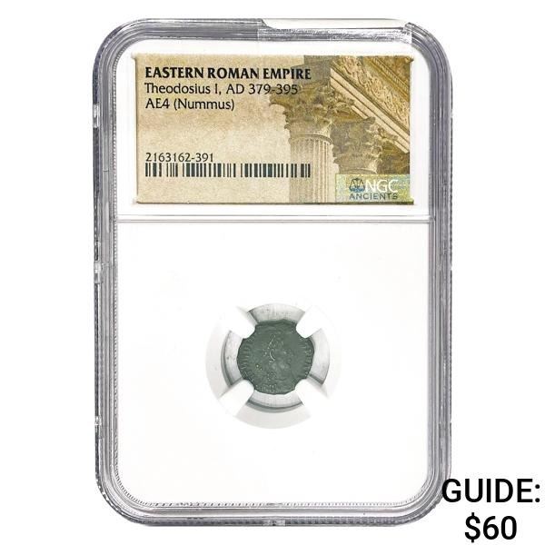 East Roman Theodosius I, AD 379-395 AE3 Nummus