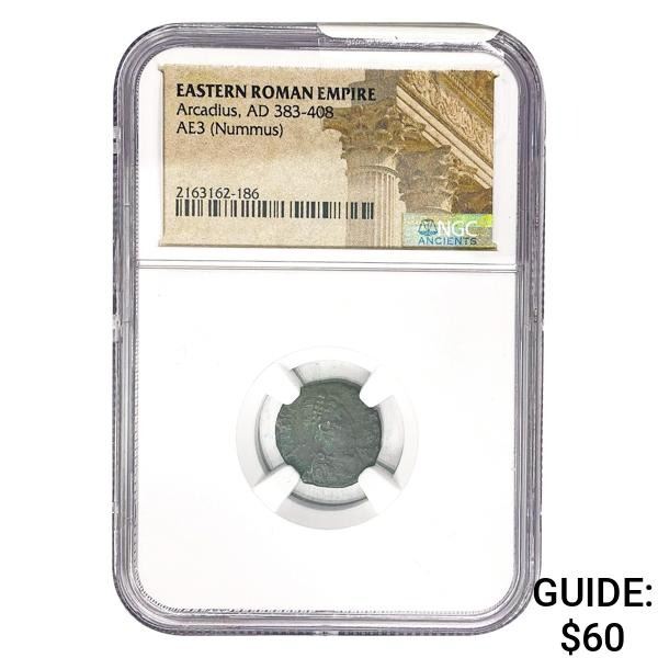 East Arcadius, AD 383-408 AE3 Nummus