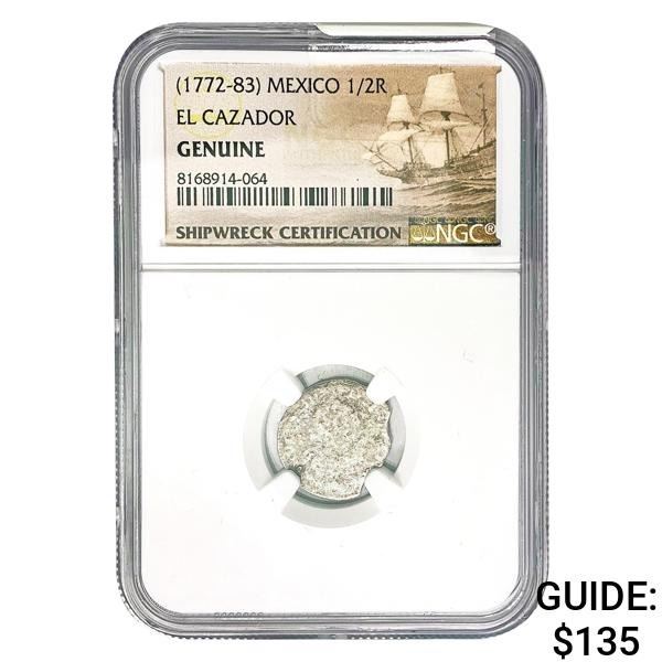 [1772-83] Mexico 1/2 Real El Cazador