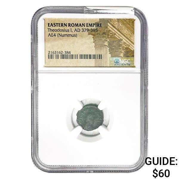 East Roman Theodosius I, AD 379-395 AE3 Nummus