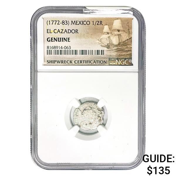 [1772-83] Mexico 1/2 Real El Cazador