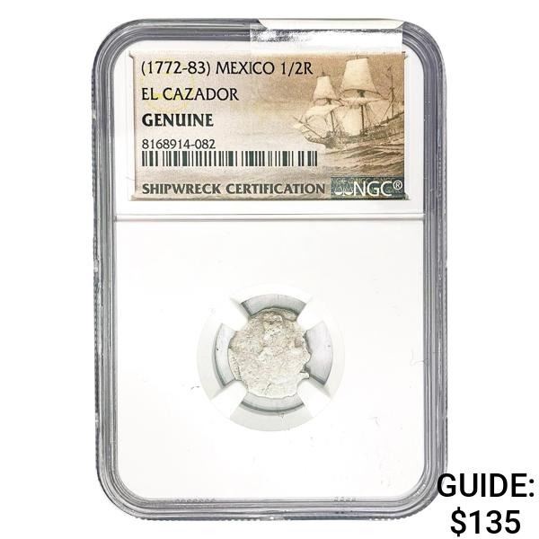 [1772-83] Mexico 1/2 Real El Cazador