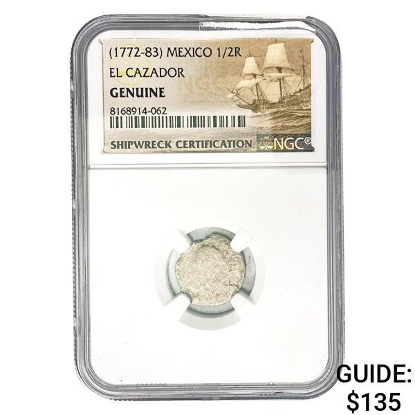 [1772-83] Mexico 1/2 Real El Cazador