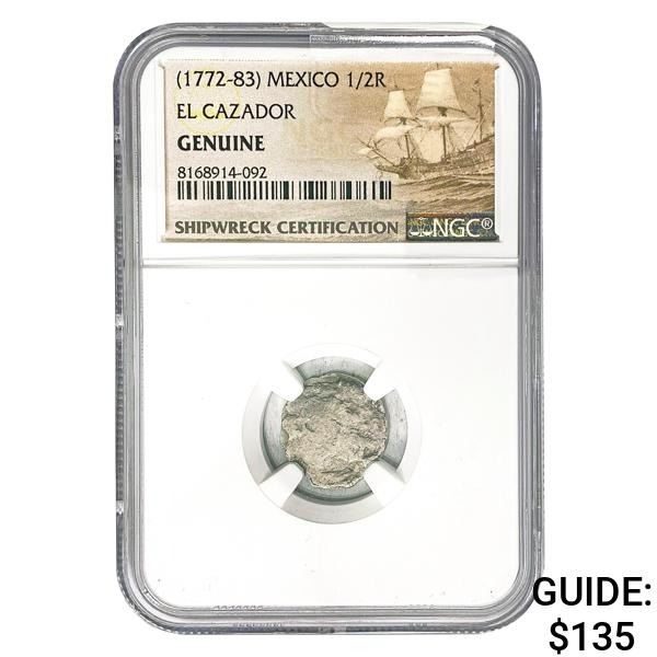 [1772-83] Mexico 1/2 Real El Cazador