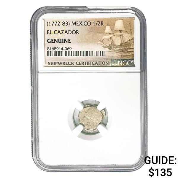 [1772-83] Mexico 1/2 Real El Cazador