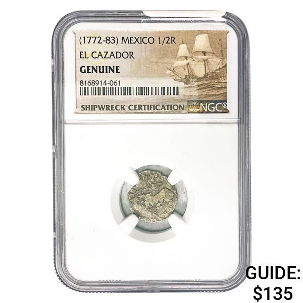 [1772-83] Mexico 1/2 Real El Cazador