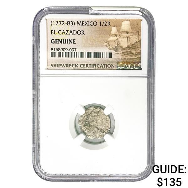 [1772-83] Mexico 1/2 Real El Cazador