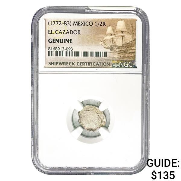 [1772-83] Mexico 1/2 Real El Cazador