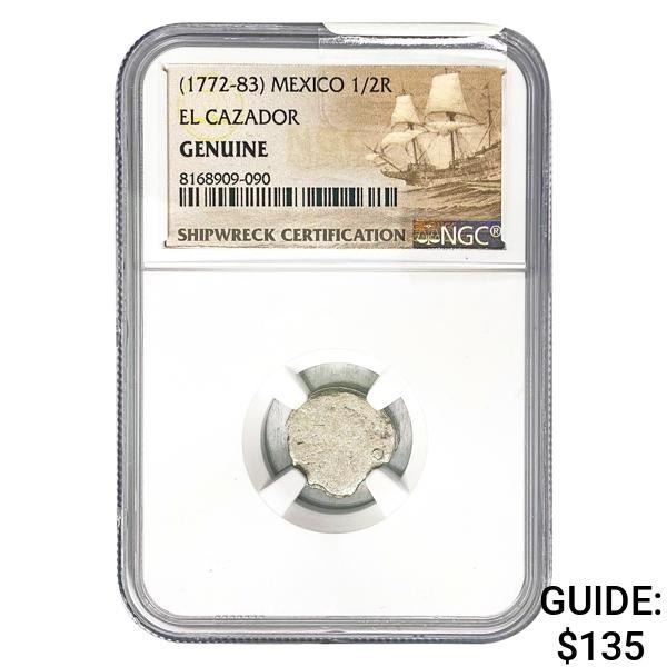 [1772-83] Mexico 1/2 Real El Cazador