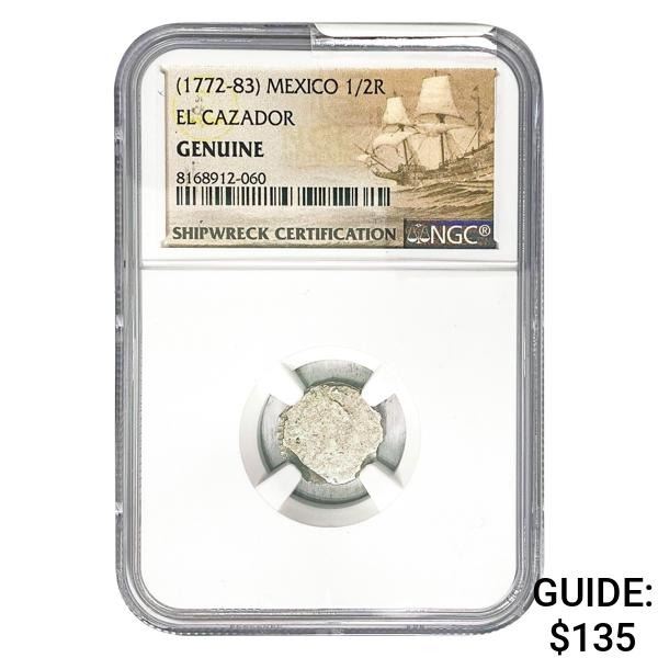 [1772-83] Mexico 1/2 Real El Cazador