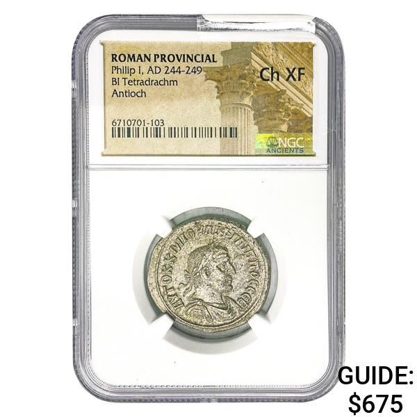 Roman Philip I, AD 244-249 BI Tetradrachm