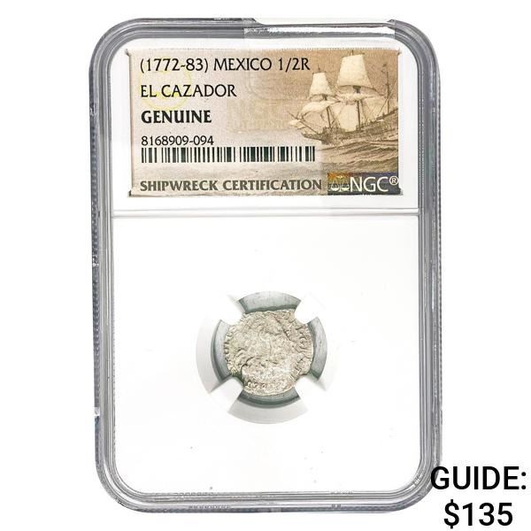 [1772-83] Mexico 1/2 Real El Cazador