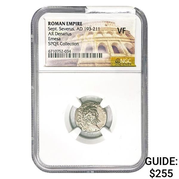 Roman Sept. Severus, AD 193-211 Silver Denarius