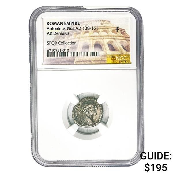 Roman Antoninus Pius, AD 138-161 Silver Denarius